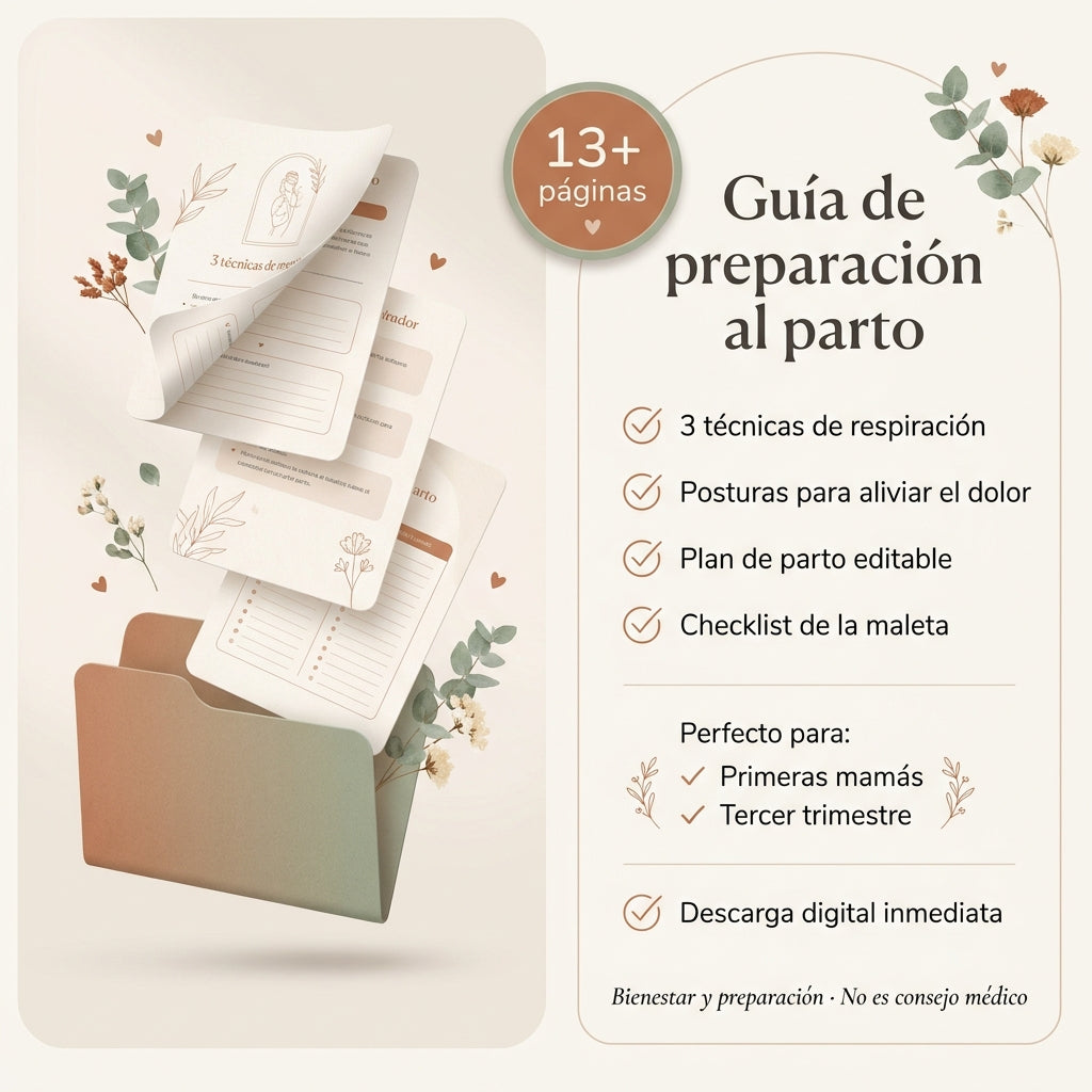 Llega a tu parto con calma, no con miedo.