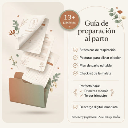 Llega a tu parto con calma, no con miedo.
